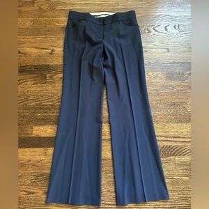 Theory Navy Blue Wide Leg Wool Dress pants size 6